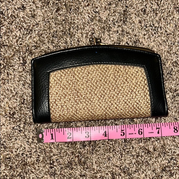 VINTAGE Leather & Tweed Clutch/Wallet - Picture 2 of 6